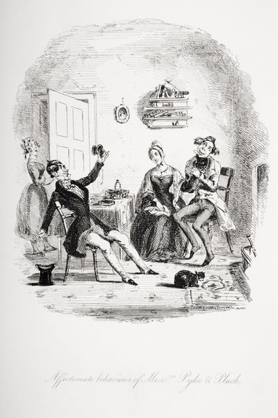Affectionate Behaviour of Messrs. Pyke and Pluck, Illustration from 
